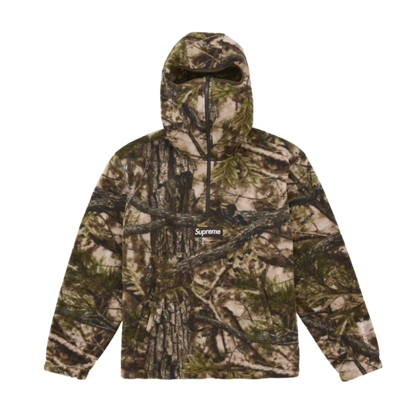 Supreme Polartec Face Mask Half Zip Hooded Sweatshirt Realtree AP Camo [USED] - L (Used)