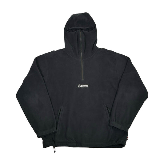 Supreme Polartec Facemask Half Zip Hooded Sweatshirt (FW24) Black [USED] - L (Used)