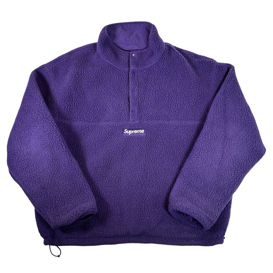 Supreme Polartec Shearling Reversible Pullover Purple [USED] - L (Used)