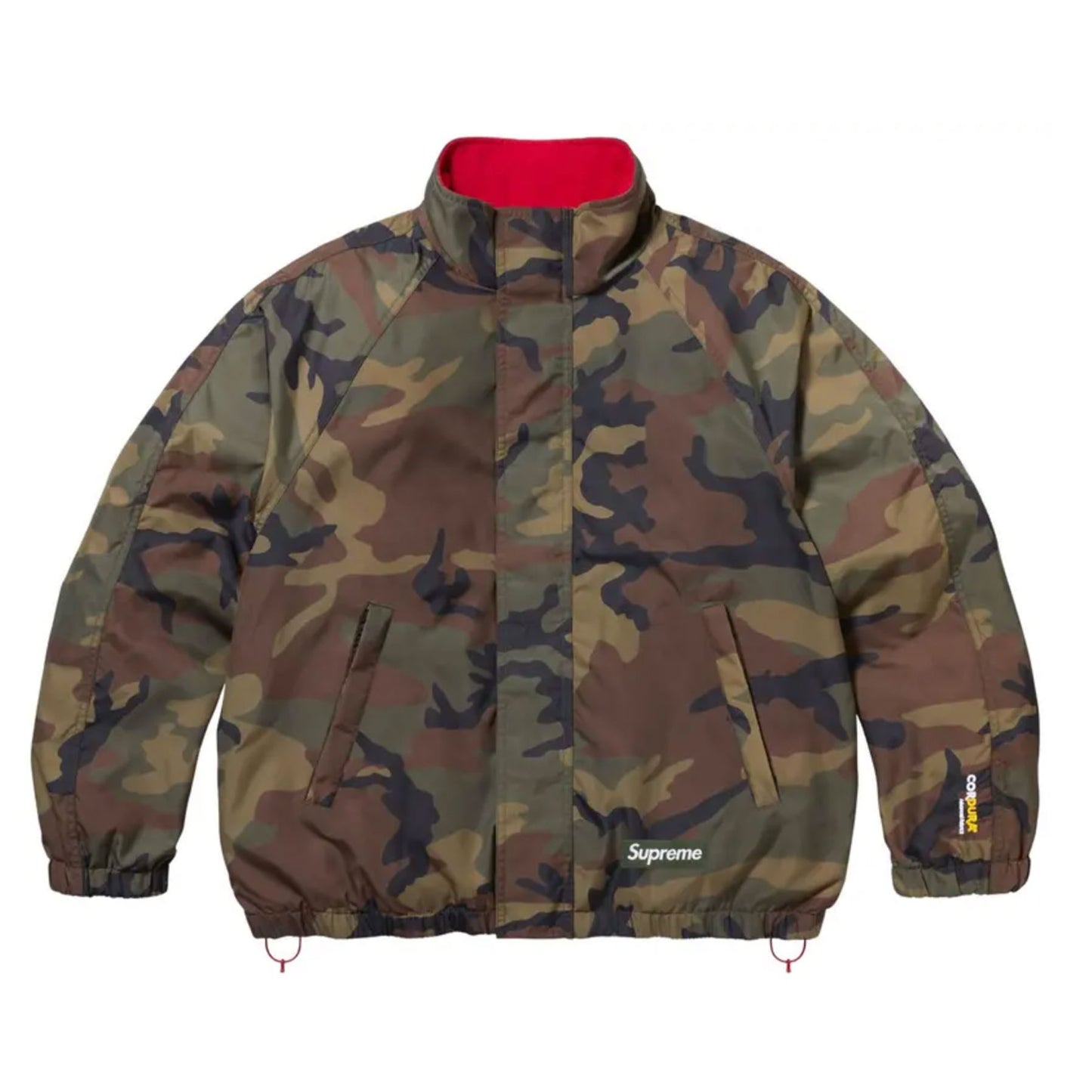 Supreme Polartec Reversible Track Jacket Woodland Camo