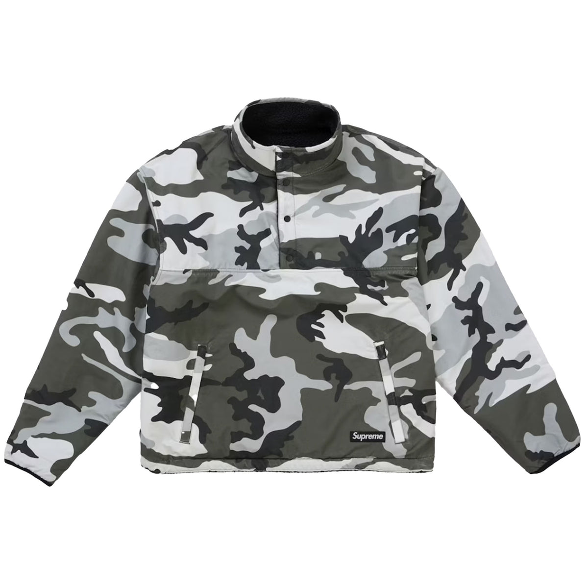 Supreme Polartec Shearling Reversible Pullover (FW25) Black
