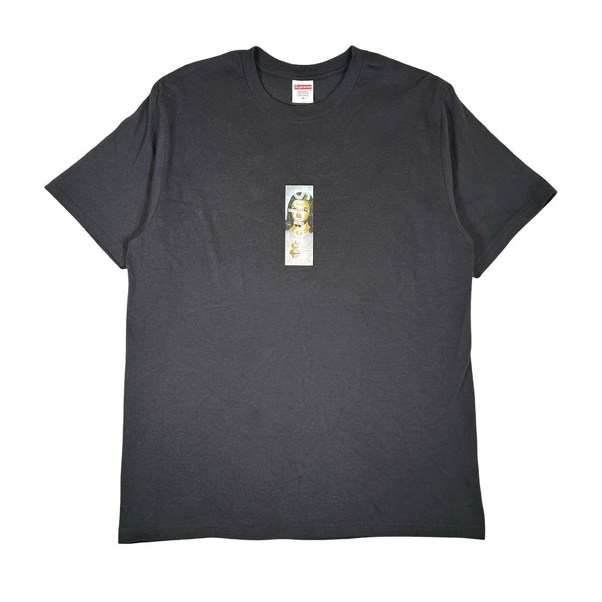 Supreme Prayer Card Box Logo Tee Black [USED] - M (Used)