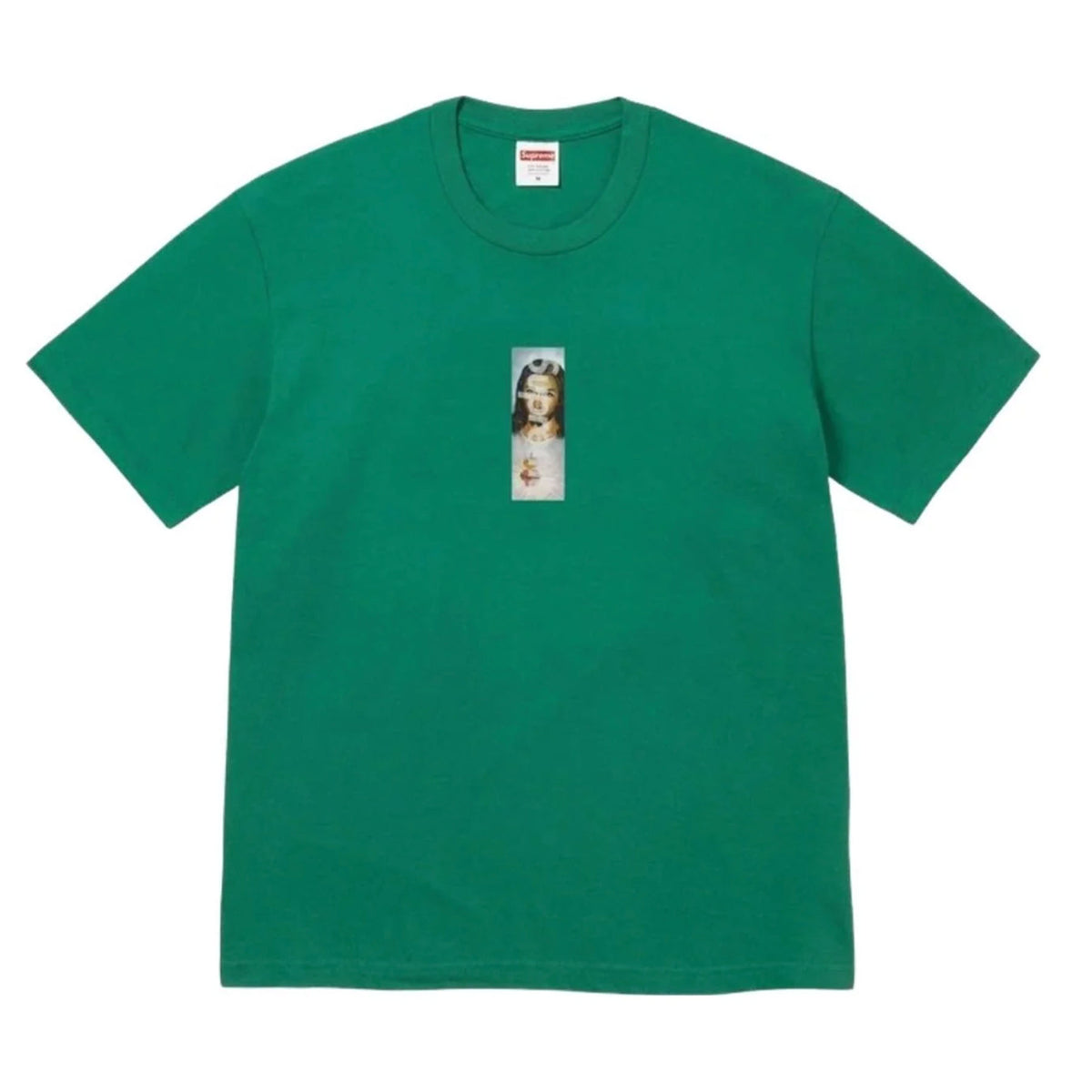 Supreme Prayer Card Box Logo Tee Green