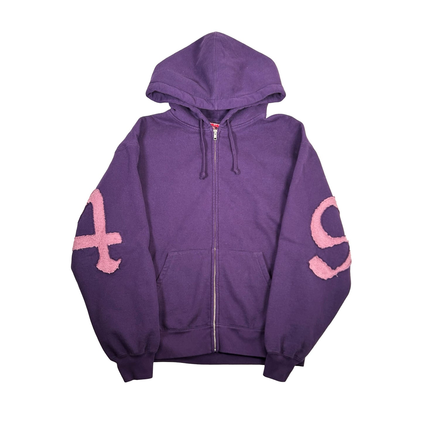 Supreme Cut Out Zip Up Hooded Sweatshirt Dark Purple [USED] - M (Used)