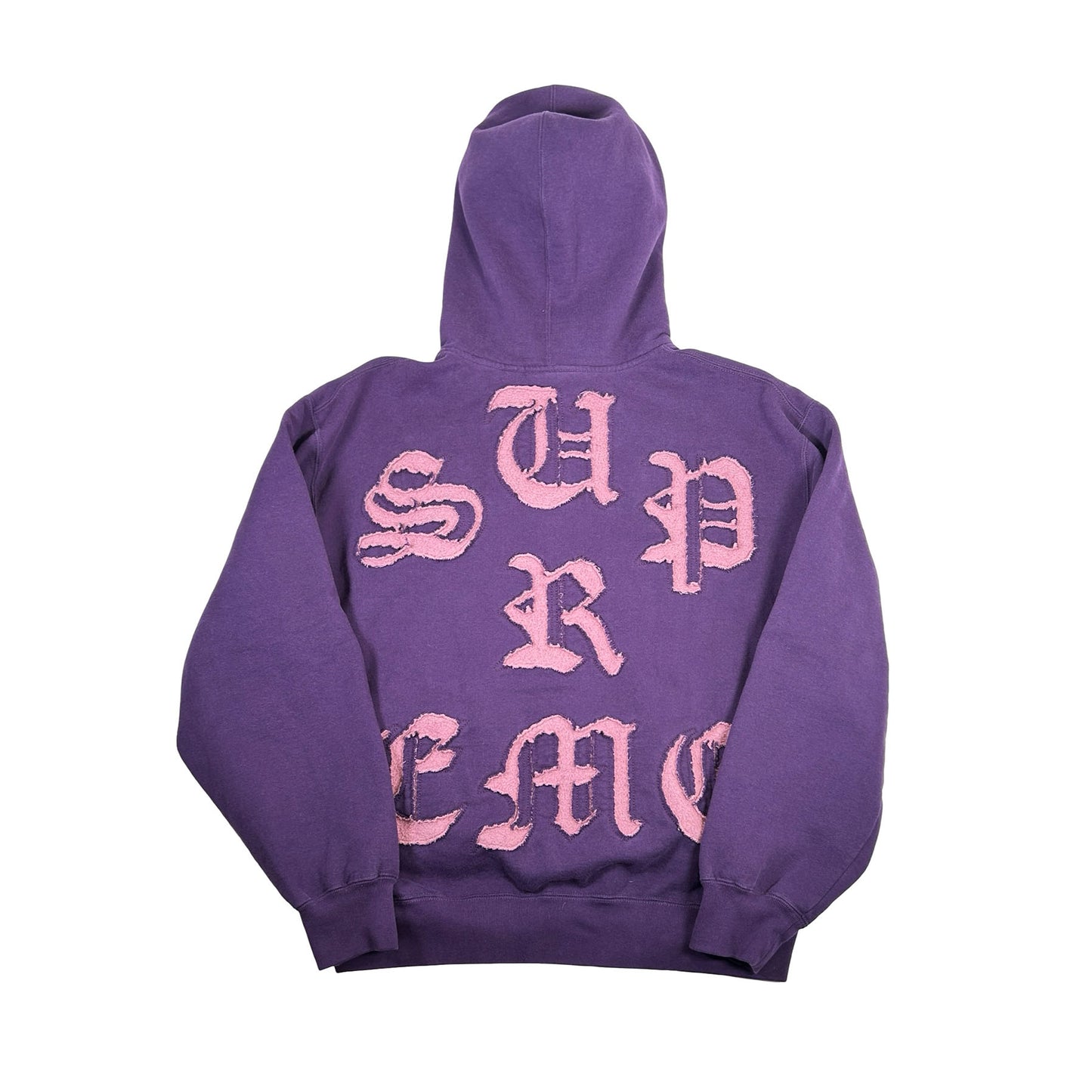 Supreme Cut Out Zip Up Hooded Sweatshirt Dark Purple [USED] - M (Used)