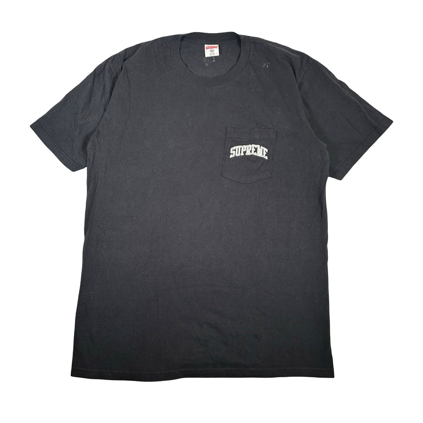 Supreme NFL x Raiders x '47 Pocket Tee Black [USED] - L (Used)