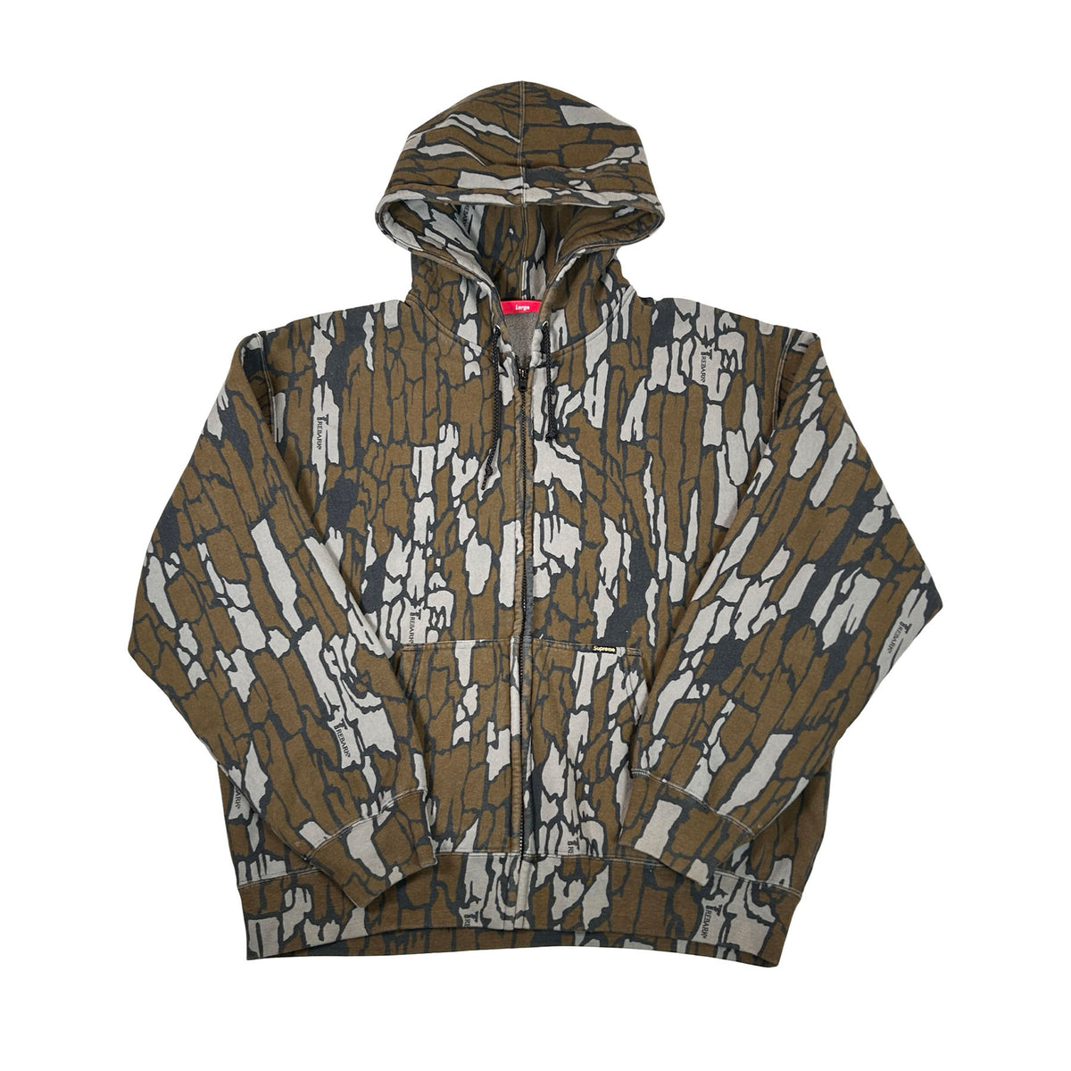 Supreme Work Zip Up Hooded Sweatshirt (SS25) Mossy Oak Trebark Camo [USED] - L (Used2)