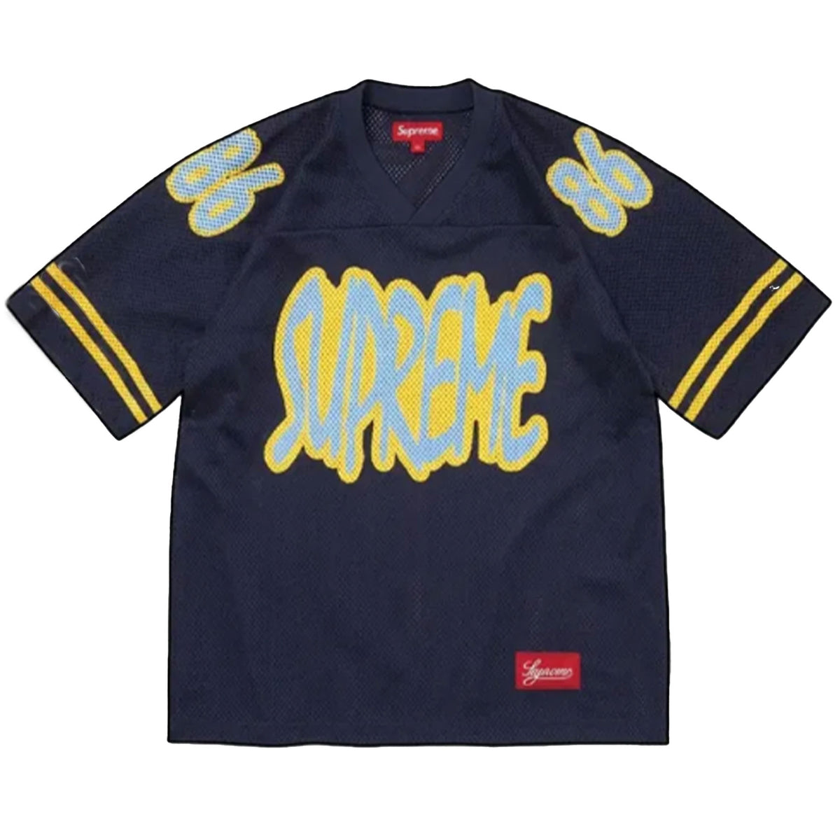 Supreme Reflective Football Jersey Navy