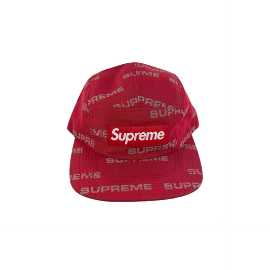 Supreme Reflective Jacquard Camp Cap Red [USED]