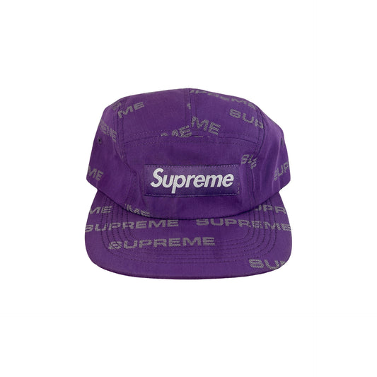 Supreme Reflective Jacquard Camp Cap Purple [USED]