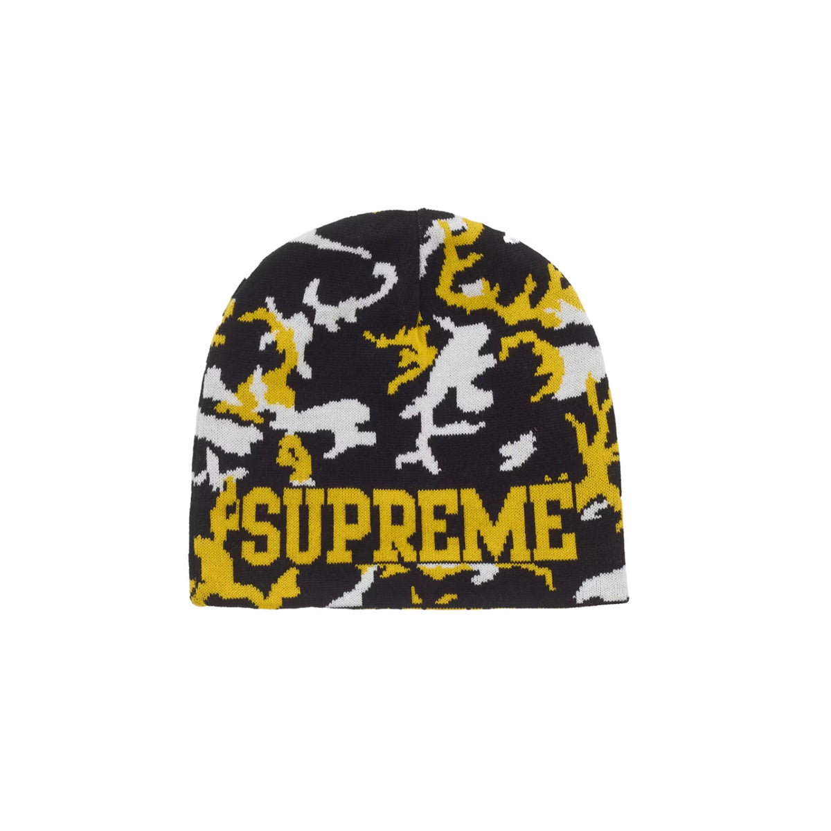 Supreme Reversible Camo Beanie Black