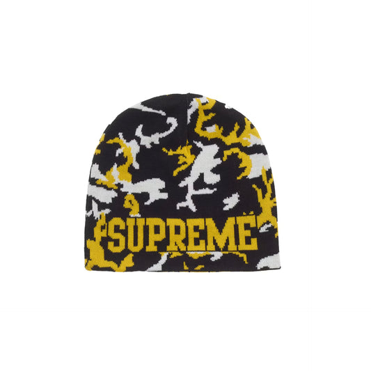 Supreme Reversible Camo Beanie Black