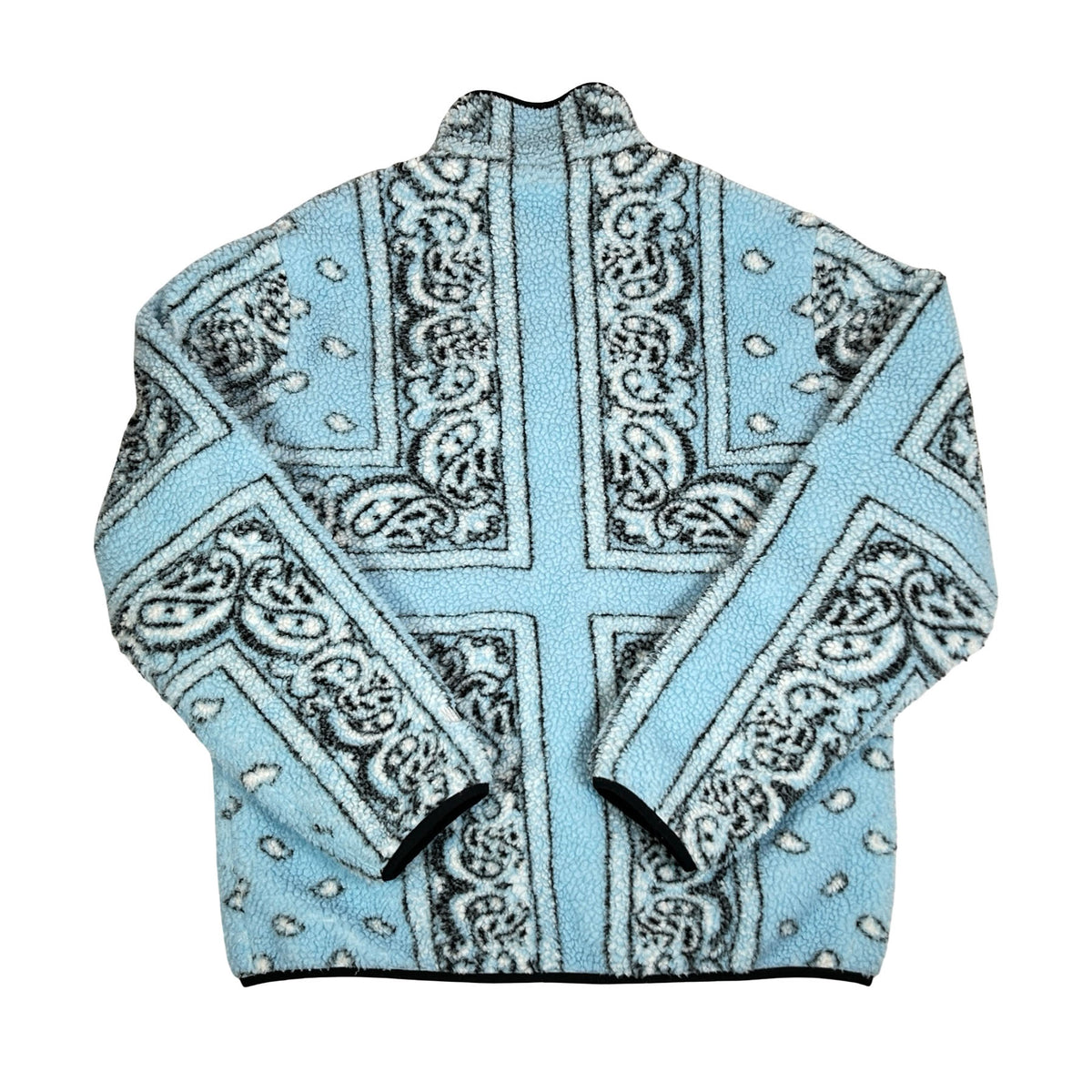 Supreme Reversible Bandana Fleece Jacket Light Blue [USED] - M (Used)