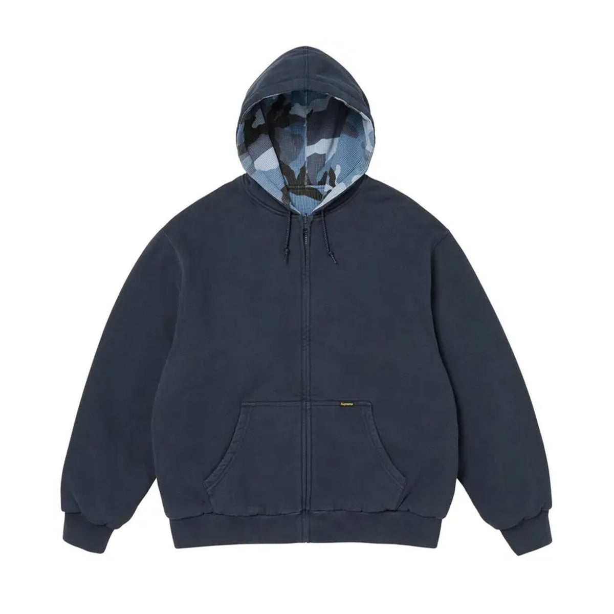 Supreme Reversible Work Zip Up Hooded Sweatshirt Navy