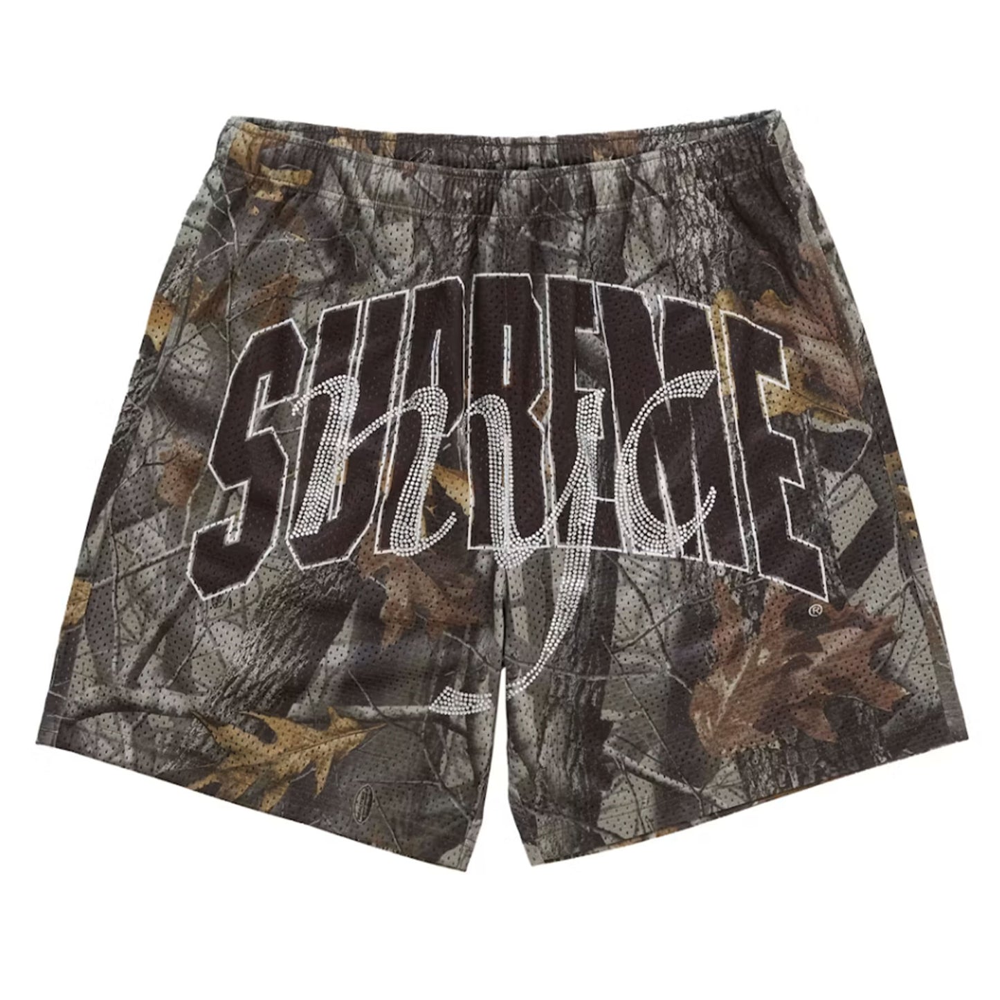 Supreme Rhinestone Mesh Short Realtree Hardwoods Camo