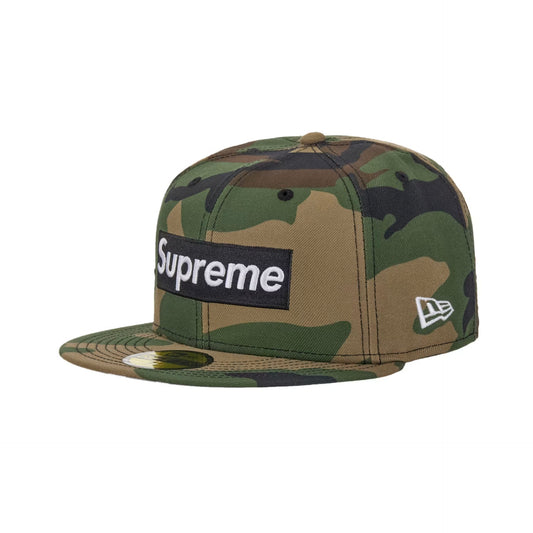 Supreme Rings Box Logo New Era 59Fifty Fitted Hat Woodland Camo