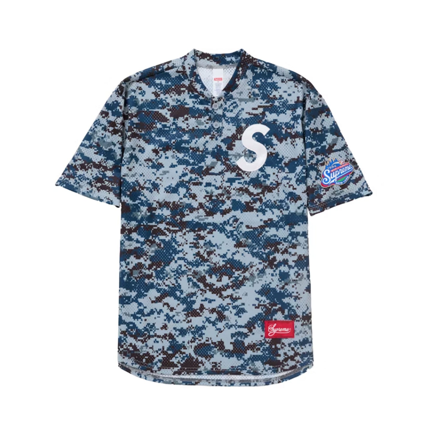 Supreme S Logo Baseball Henley (SS25) Digi Camo [USED] - M (Used)