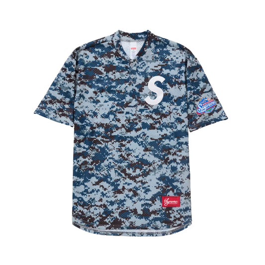 Supreme S Logo Baseball Henley (SS25) Digi Camo [USED] - M (Used)