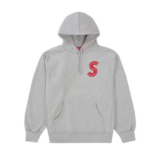 Supreme S Logo Hooded Sweatshirt (FW20) Heather Grey [USED] - M (Used)