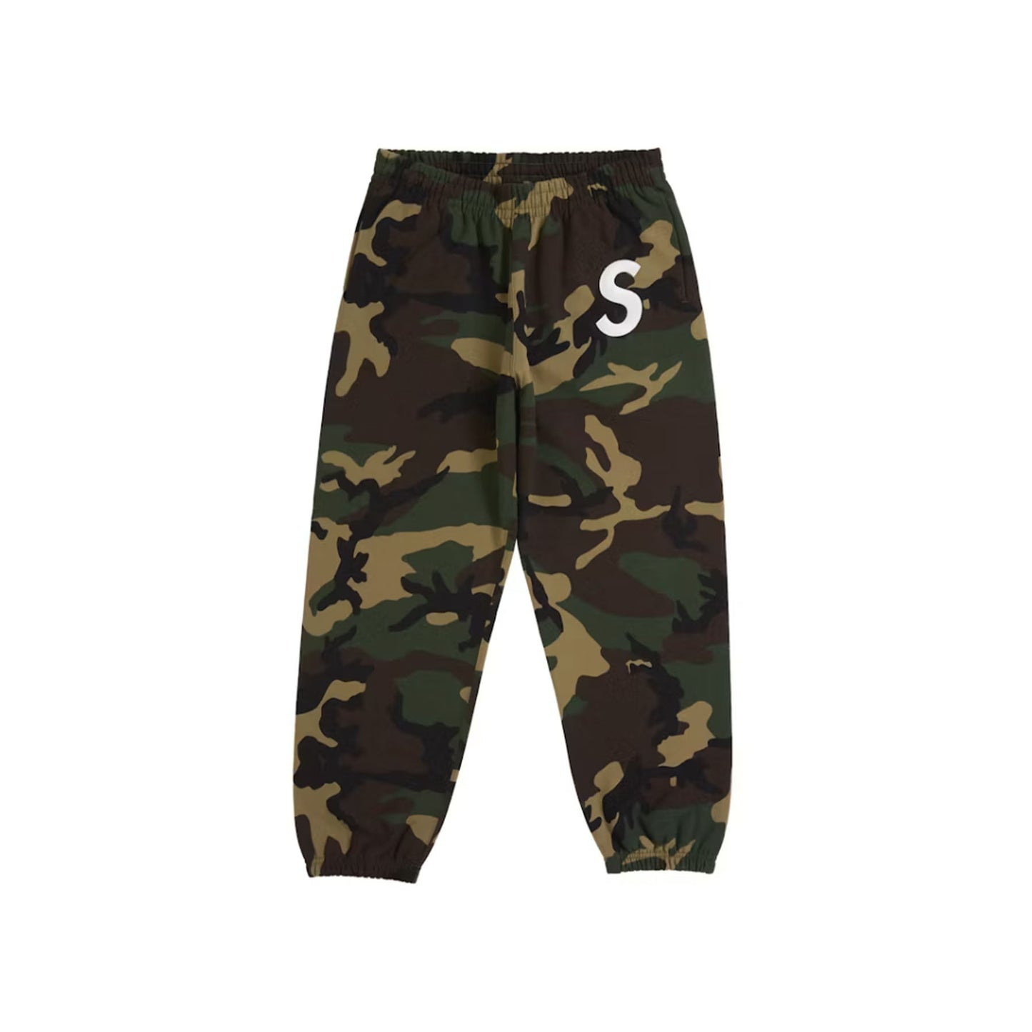 Supreme S Logo Sweatpant (FW25) Woodland Camo