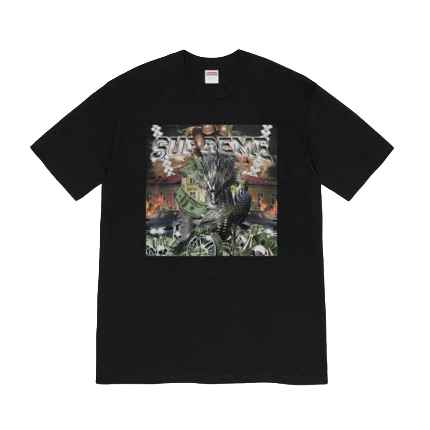 Supreme (SS20) Dragon Tee Black Size Medium Box Logo Bogo [USED] - M (Used)