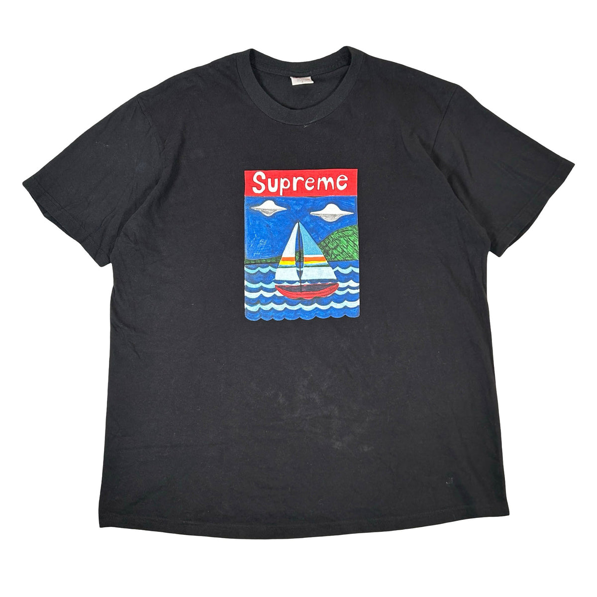 Supreme Sailboat Tee Black [USED] - L (Used)