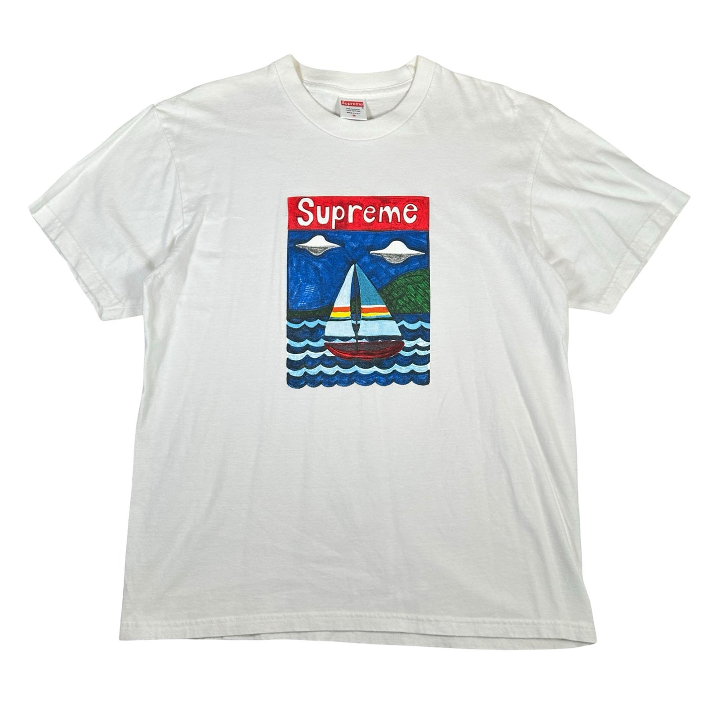 Supreme Sailboat Tee White [USED] - M (Used)