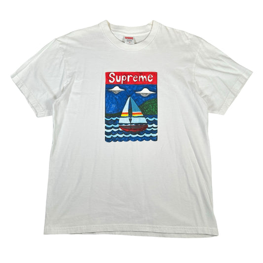 Supreme Sailboat Tee White [USED] - M (Used)