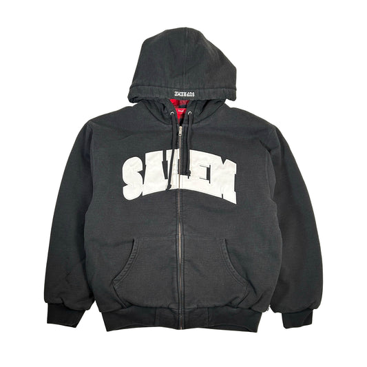 Supreme SALEM Zip Up Hooded Sweatshirt Black [USED] - S (Used)