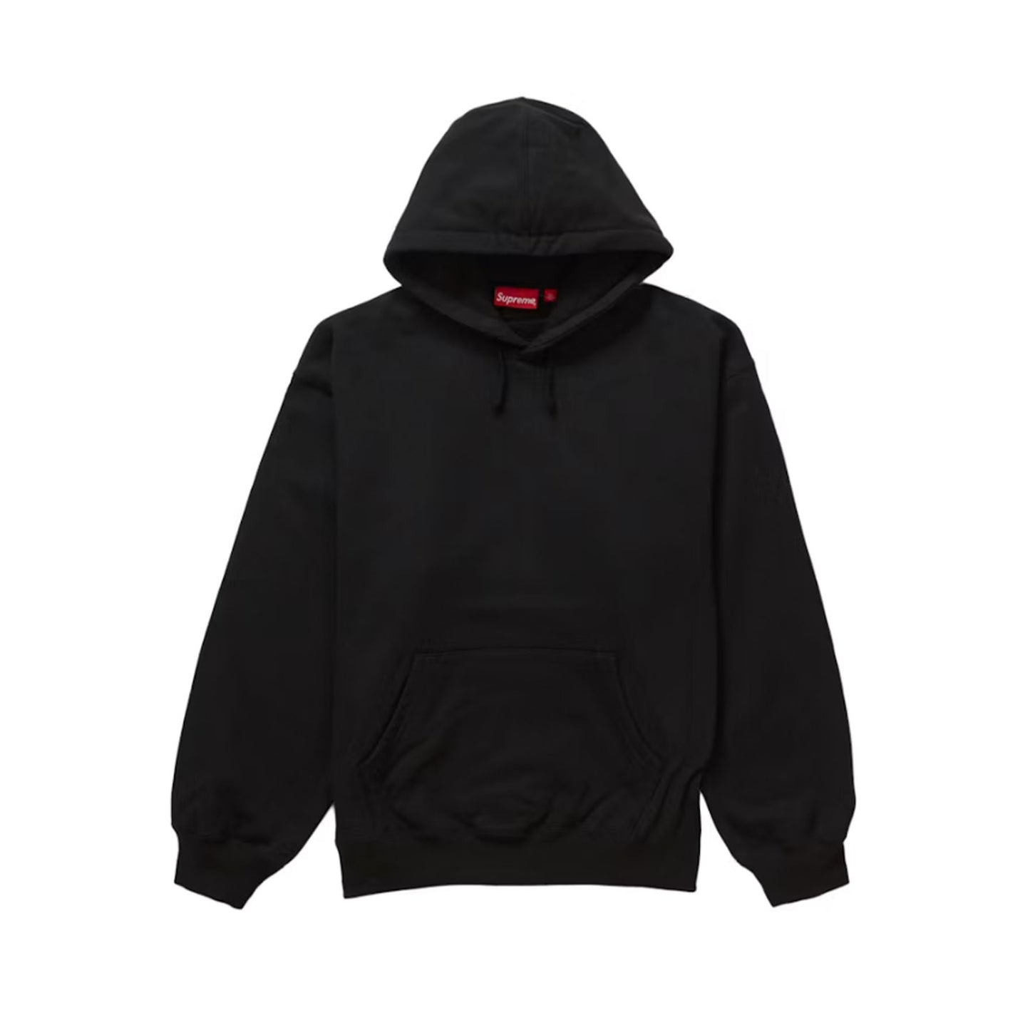 Supreme Satin Appliqué Hooded Sweatshirt (FW23) Black [USED] - XL (Used)