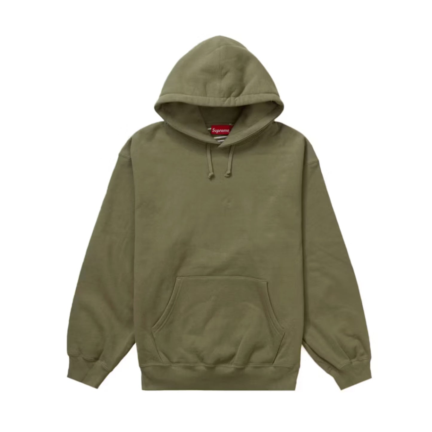 Supreme Satin Appliqué Hooded Sweatshirt (FW23) Light Olive [USED] - S (Used)