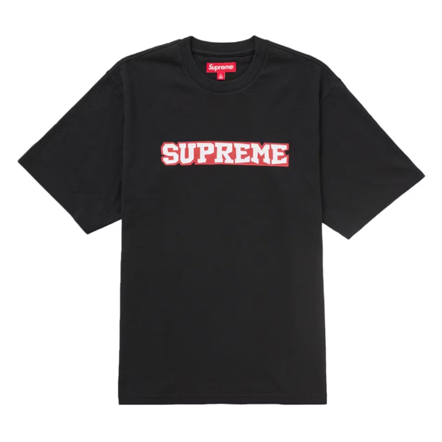 Supreme Satin Appliqué S/S Top Black [USED] - L (Used)
