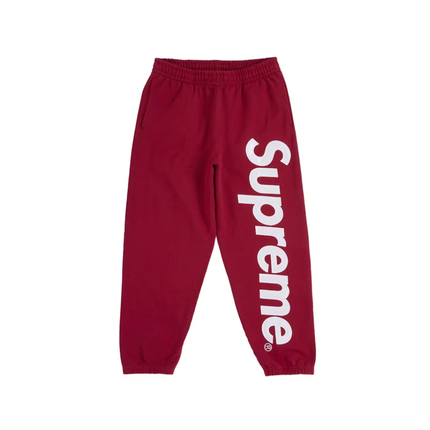 Supreme Satin Appliqué Sweatpant (FW25) Red [USED] - L (Used)