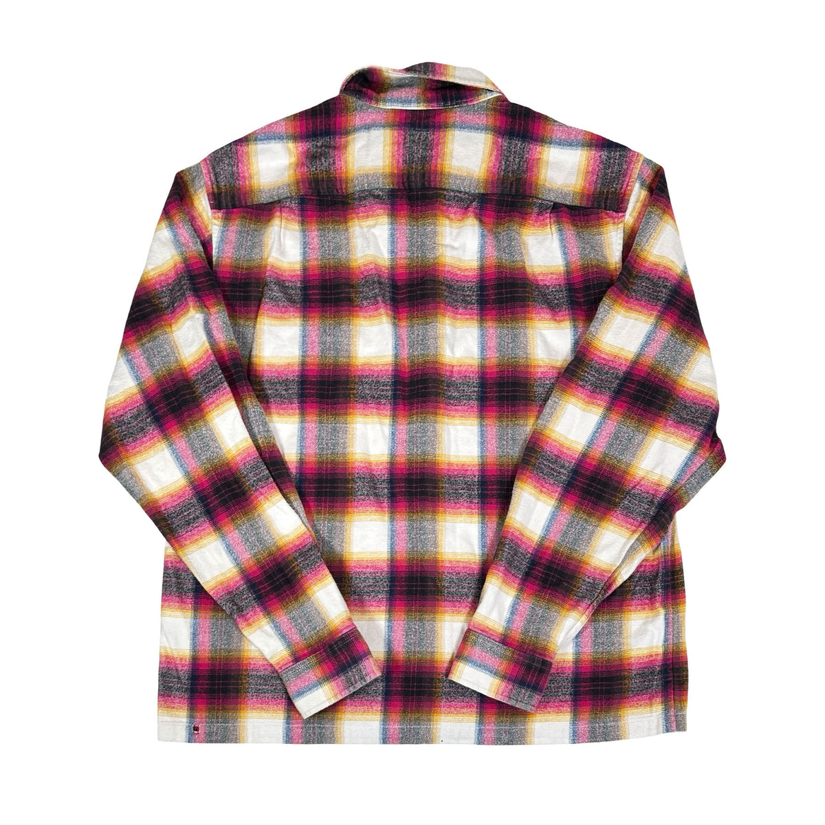 Supreme Shadow Plaid Flannel Zip Up Shirt (SS24) White [USED] - M (Used)