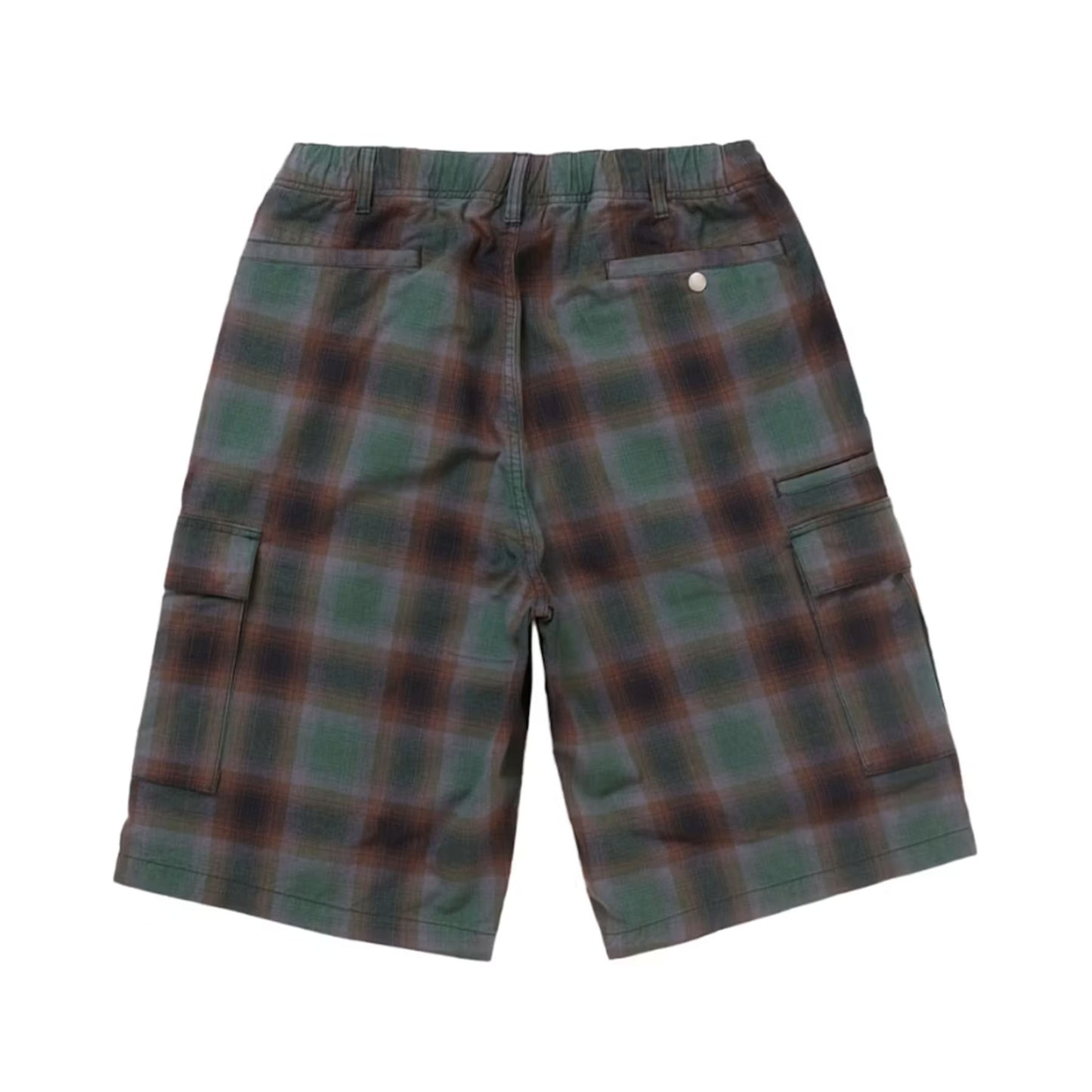 Supreme Shadow Plaid Cargo Short Green