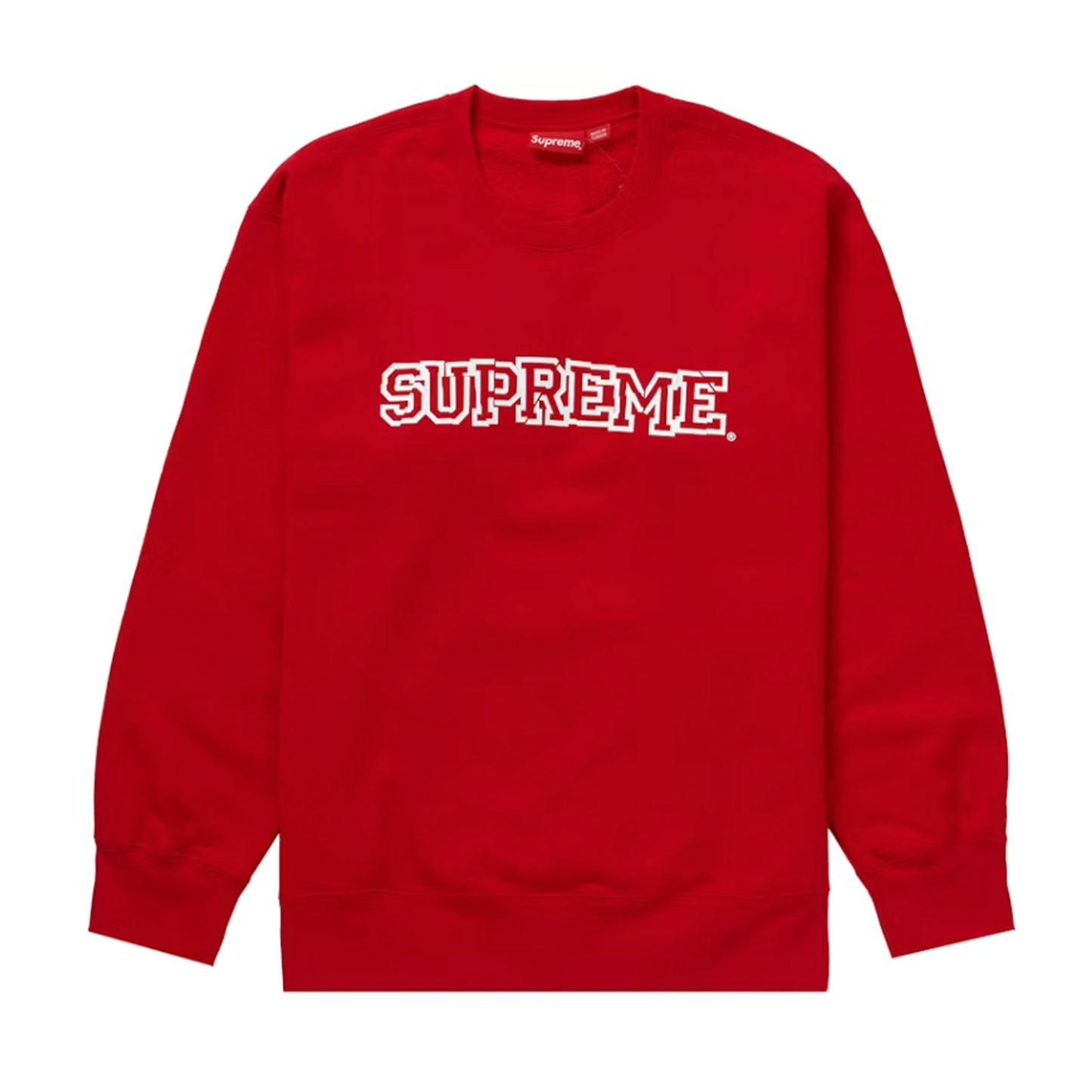 Supreme Shattered Logo Crewneck Red [USED] - M (Used)