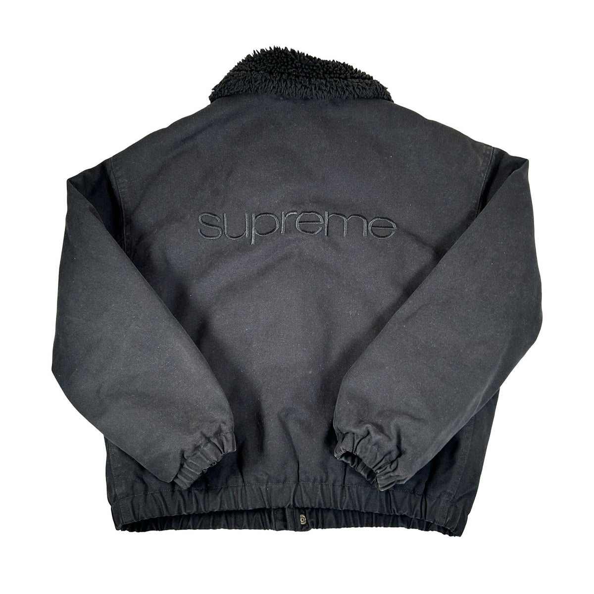 Supreme Faux Shearling Lined Bomber Jacket Black [USED] - M (Used)