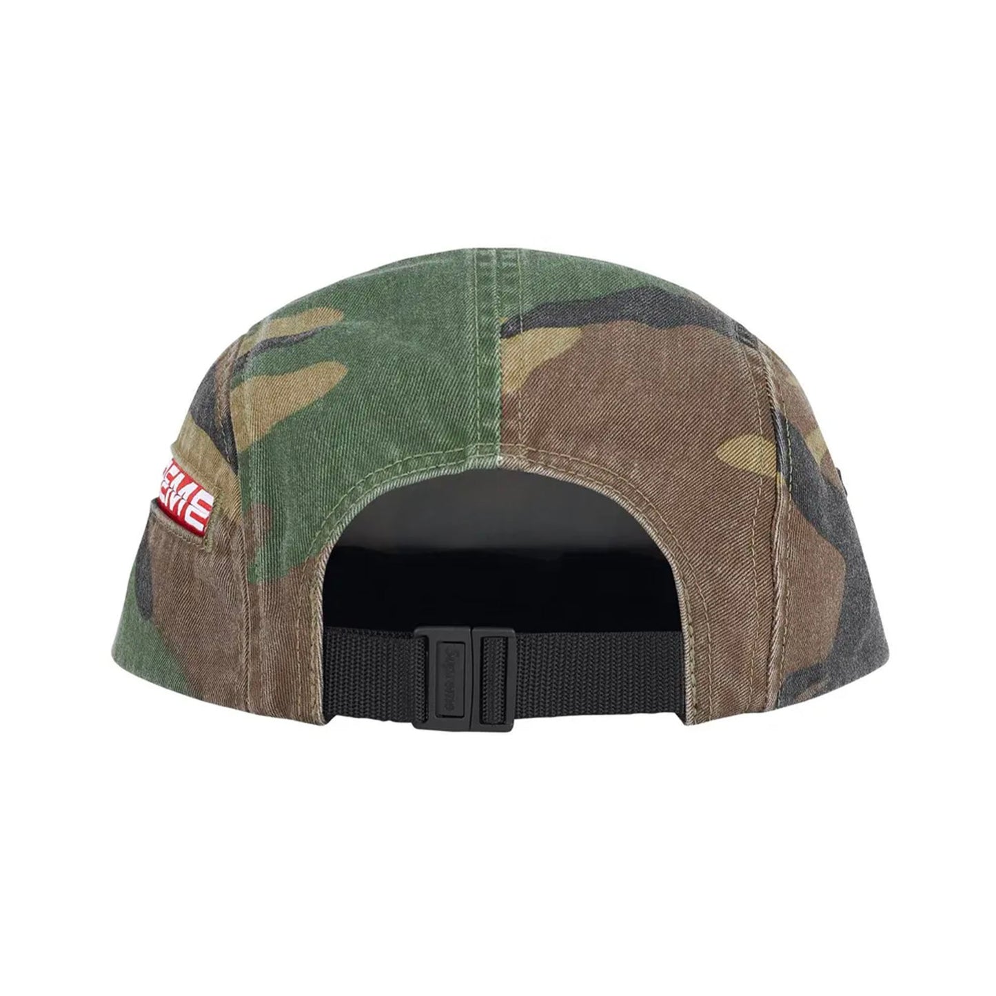 Supreme Side Zip Camp Cap (SS26) Woodland Camo