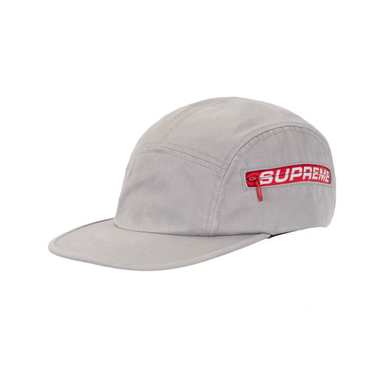 Supreme Side Zip Camp Cap (SS26) Grey