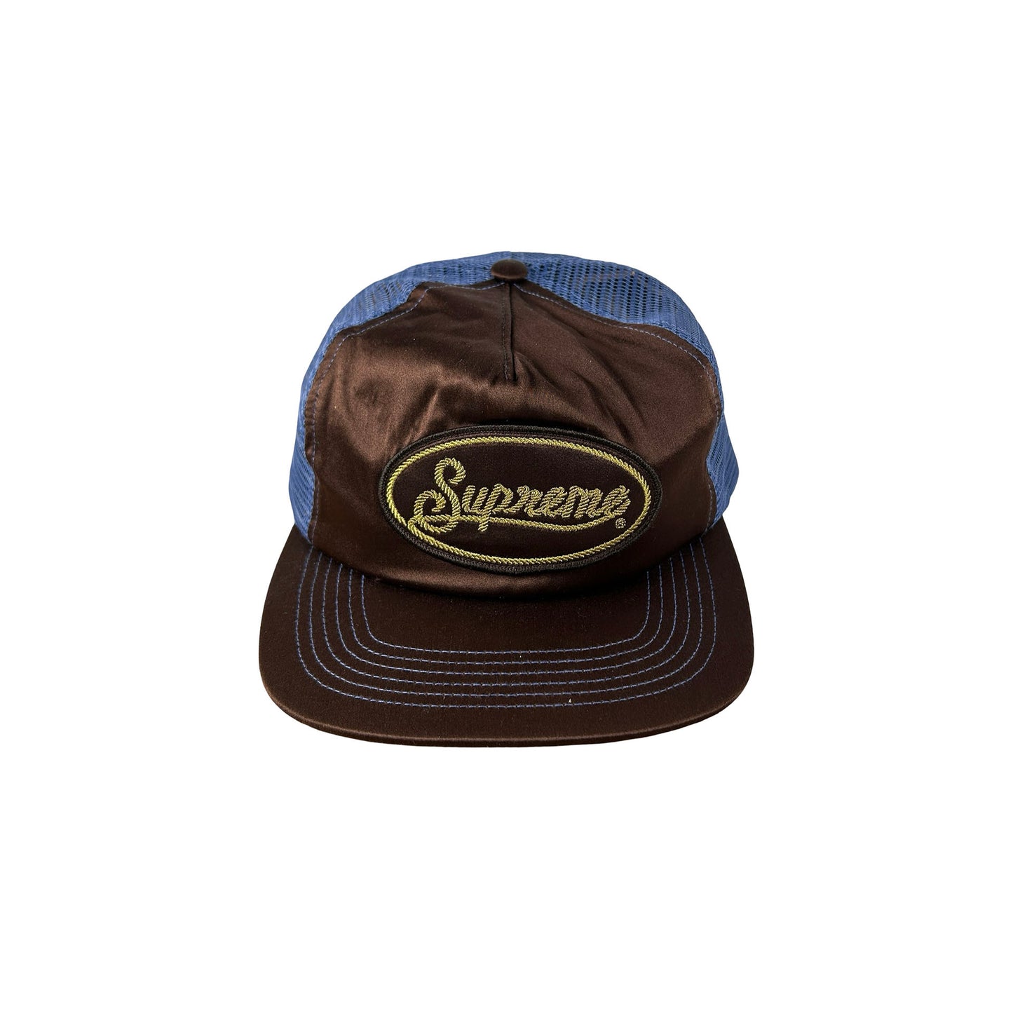 Supreme Silk Mesh Back 5-Panel Brown [USED]