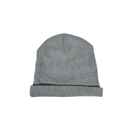 Supreme Studded Knockout Big Logo Beanie Grey [USED]