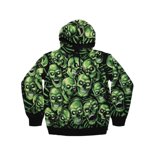 Supreme Skull Pile Hooded Sweatshirt Green [USED] - L (Used)