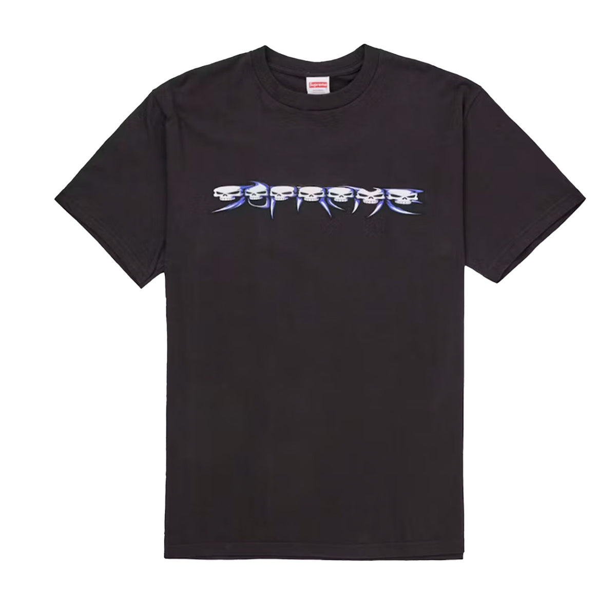Supreme Skulls Spellout Tee Black