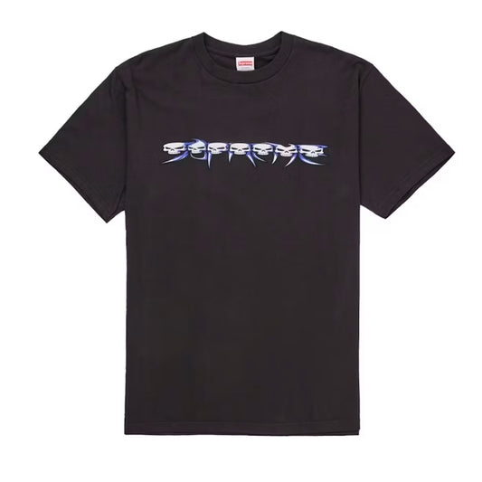 Supreme Skulls Spellout Tee Black