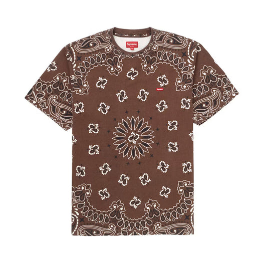 Supreme Small Box Tee Brown Bandana