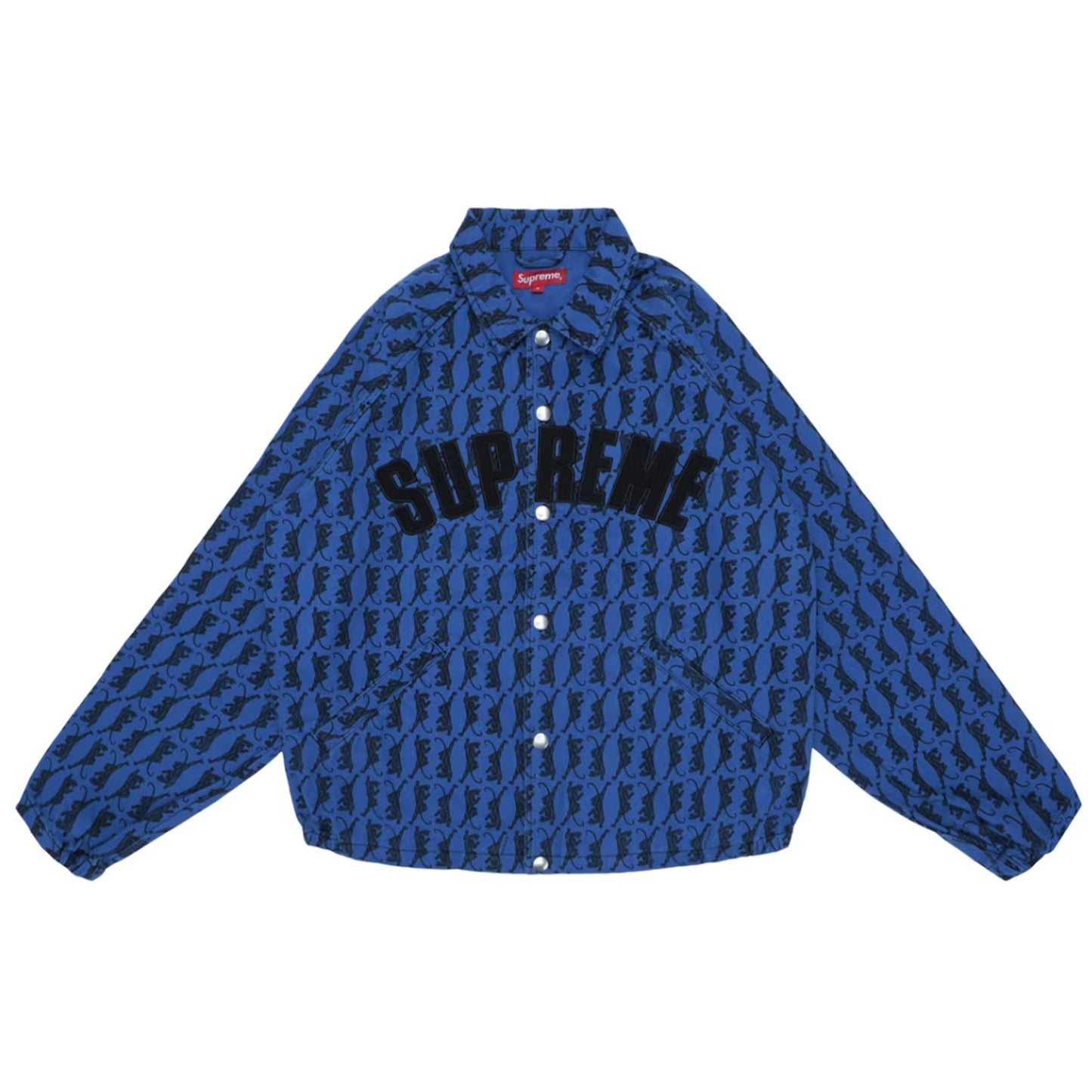Supreme Snap Front Twill Jacket Blue [USED] - XL (Used)