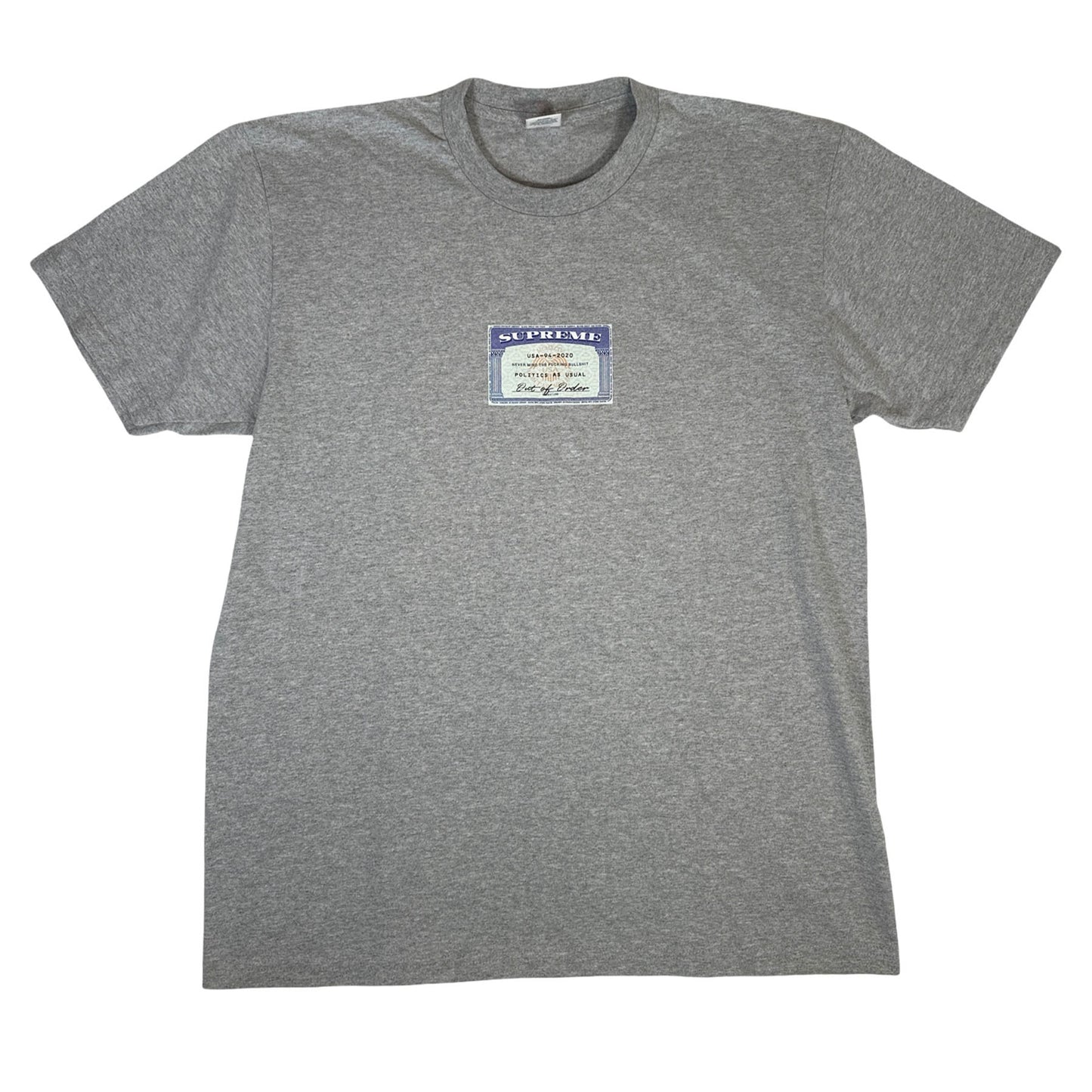 Supreme Social Tee Heather Grey [USED] - L (Used)