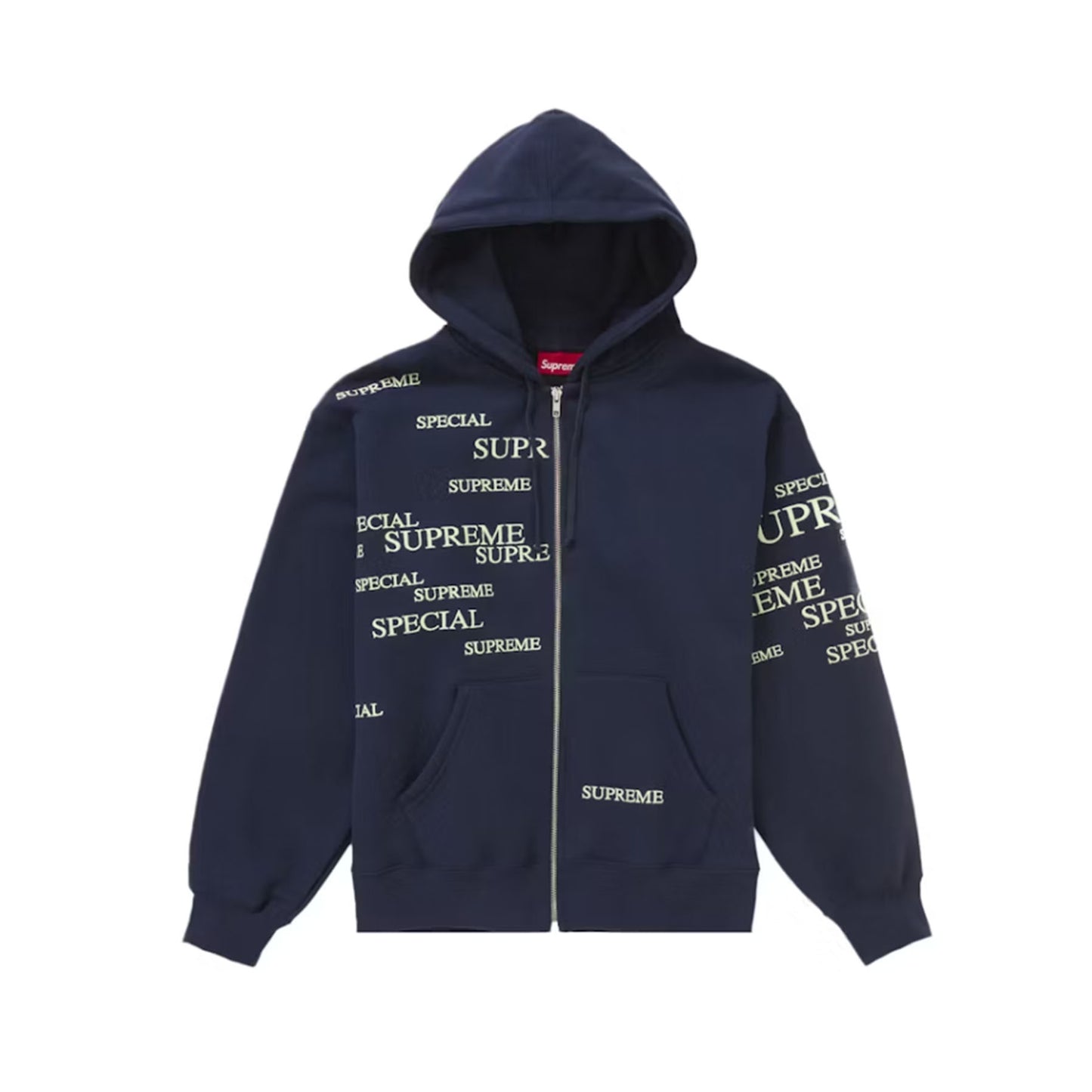 Supreme Special Zip Up Hooded Sweatshirt Navy [USED] - L (Used)