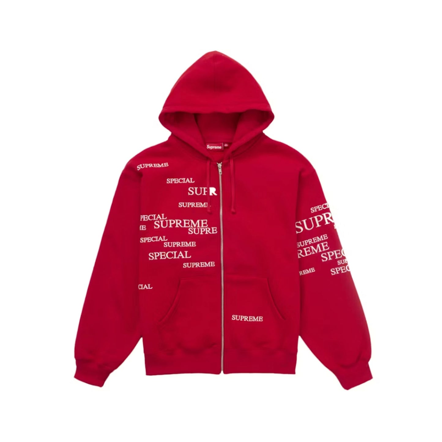 Supreme Special Zip Up Hooded Sweatshirt Red [USED] - L (Used)