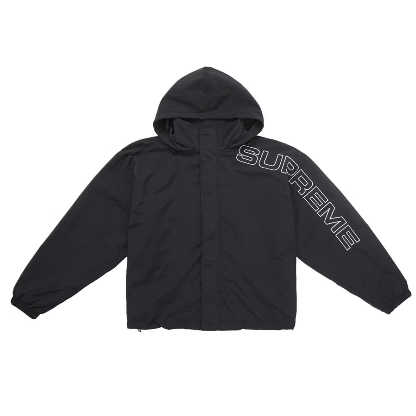 Supreme Spellout Embroidered Track Jacket (FW24) Black [USED] - S (Used)